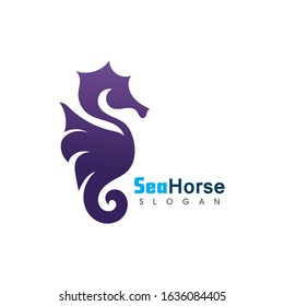 Seahorse Logo Stock Vector (Royalty Free) 395915197