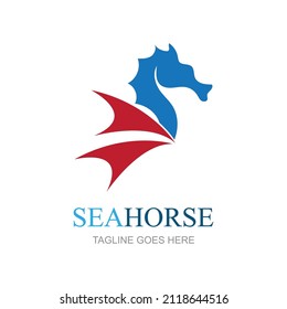 Sea Horse icon logo and symbol creative vector illustration