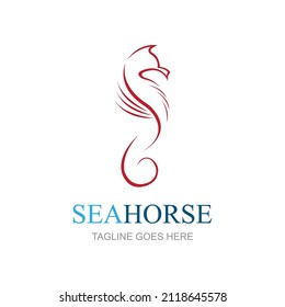 Sea Horse icon logo and symbol creative vector illustration