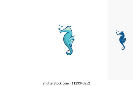 Sea Horse Logo Icon Vector