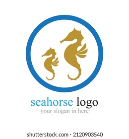 Sea Horse logo illustration design template
