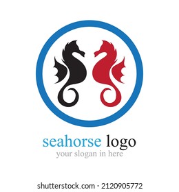 Sea Horse logo illustration design template