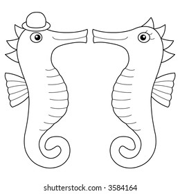 Sea Horse in love