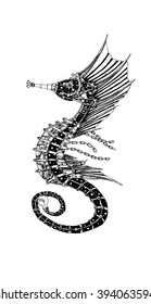Sea horse produces light using oil