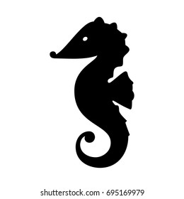 Sea horse. Vector.