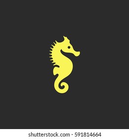 Sea Horse vector  icon.