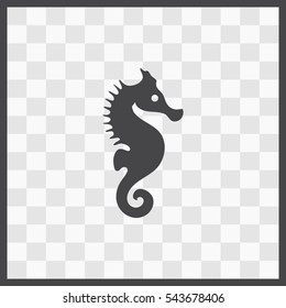Sea Horse vector icon. Isolated illustration. Business picture.