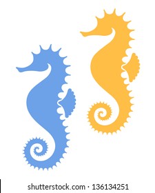 Sea Horse. Vector Illustration EPS10