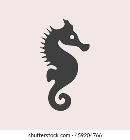 Sea Horse web icon. Isolated illustration