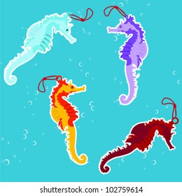 sea horses sticker