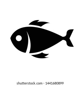 Sea ​​fish icon design black icon