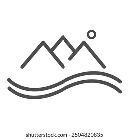 Sea ​​waves icon design template