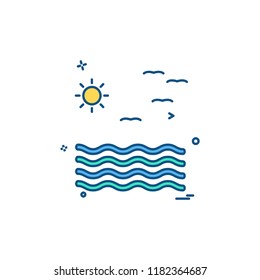 Sea icon design vector