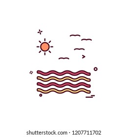 Sea icon design vector