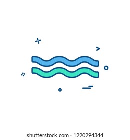 Sea icon icon design vector