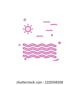 Sea icon design vector