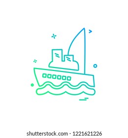 Sea icon design vector