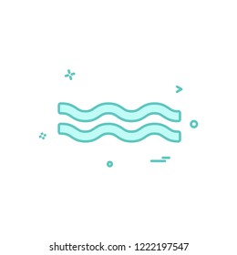 Sea icon icon design vector