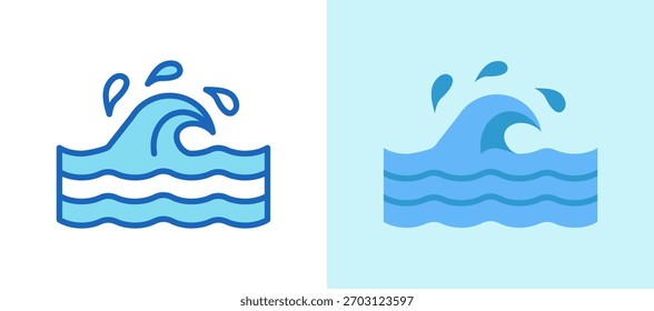 Ilustración vectorial multiestilo Sea Icon