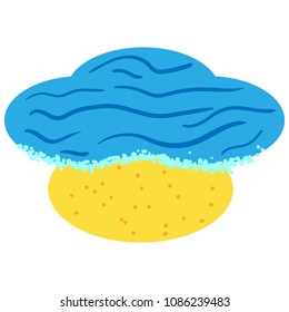  Sea icon on white background vector illustration flat desing
