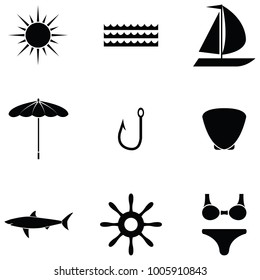 sea icon set
