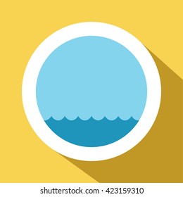 sea icon. sea sign