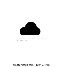 sea ​​cloud icon. Simple glyph vector of weather set for UI and UX, website or mobile application