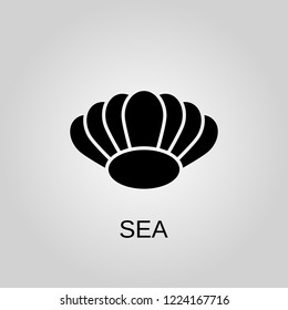 Sea icon. Sea symbol. Flat design. Stock - Vector illustration