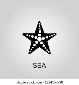 Sea icon. Sea symbol. Flat design. Stock - Vector illustration