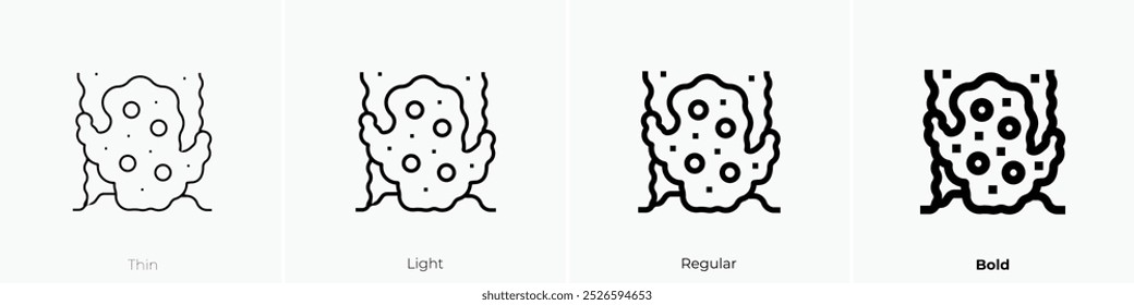 sea icon. Thin, Light Regular And Bold style design isolated on white background