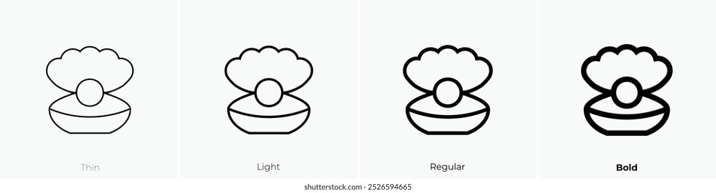 sea icon. Thin, Light Regular And Bold style design isolated on white background