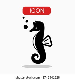 Icono del mar・. Ilustración vectorial plana en negro sobre fondo blanco. EPS.