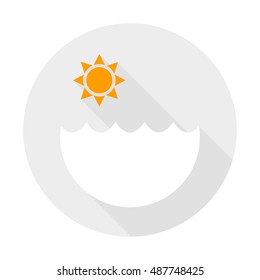 sea icon. vector illustration