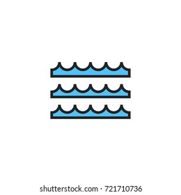 Sea Icon Vector Isolated