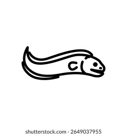 sea ​​eel icon vector, line style icon