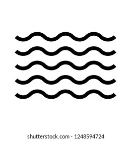 sea icon vector on white background