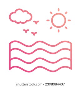 Ilustración de material vectorial de icono marino