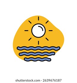 Sea Icon vector stock illustration