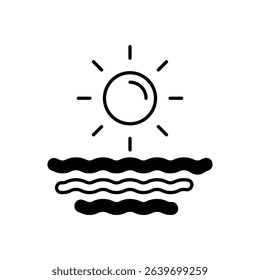 Sea Icon vector stock illustration