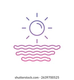 Sea Icon vector stock illustration