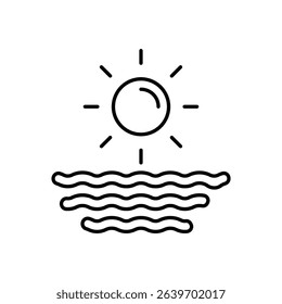 Sea Icon vector stock illustration