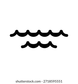 Ilustración de diseño de símbolo de Vector de icono de mar