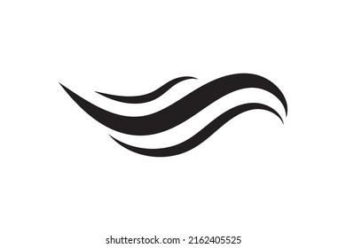 Sea icon wave illustration vector design. Ocean logo graphic element. Aqua or liquid symbol.