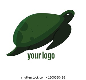 sea ​​turtle illustration for a good logo element
