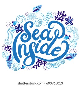 Sea inside Lettering