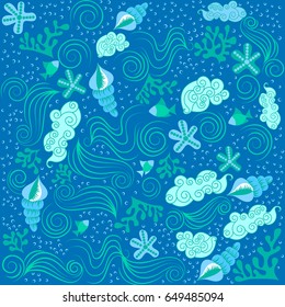Sea inside ornament