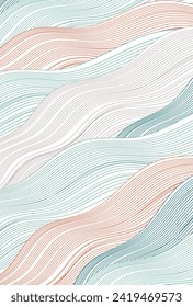 Sea Japanese Pattern Wave Background
