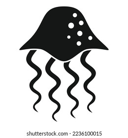 Sea jellyfish icon simple vector. Jelly fish. Water medusa