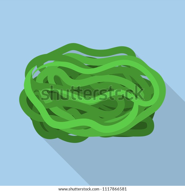 Sea kale icon. Flat illustration of sea kale\
vector icon for web design