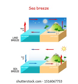 Sea And Land Breeze. Meteorology. 